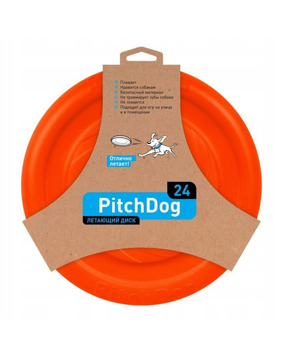 PULLER Pitch Dog Létající talíř oranžový 24 cm