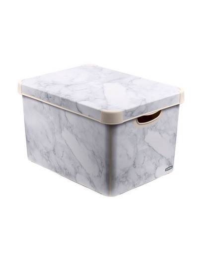 CURVER Deco Stockholm L Marble Box s víkem mramor