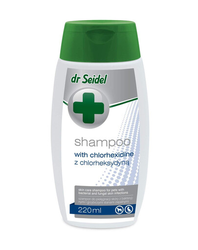 DERMAPHARM Dr. Seidel Chlorhexidinový šampon 220 ml pro psy s bakteriálními a plísňovými záněty kůže