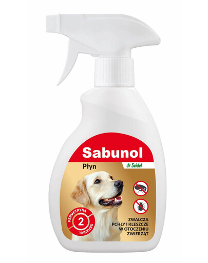 DR SEIDEL Sabunol tekutý přípravek proti blechám v prostředí zvířat 250 ml