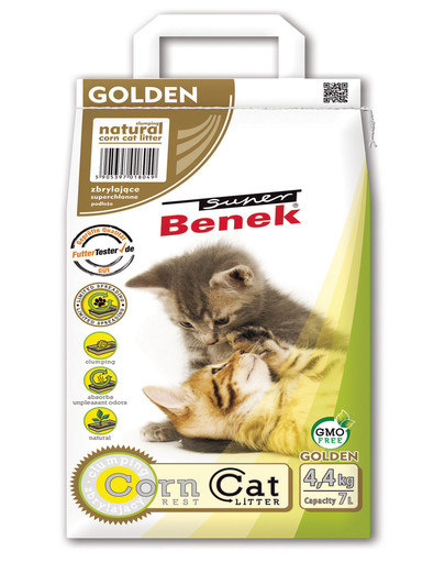 BENEK Super Corn Cat Golden kukuřičné stelivo 2 x 7l