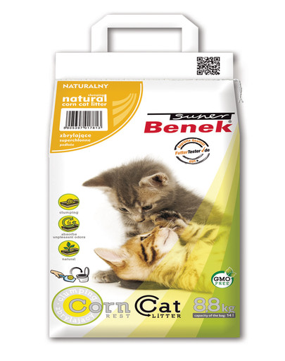 BENEK Super Corn Cat kukuřičné stelivo Natural 14 l x 2