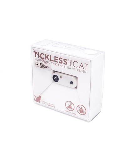 TICKLESS Mini Cat ultrazvukový odpuzovač klíšťat pro kočky Bílý