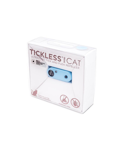 TICKLESS Mini Cat ultrazvukový odpuzovač klíšťat pro kočky Baby Blue
