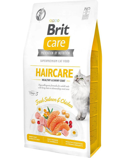 BRIT Care Cat GF Haircare Healthy&Shiny Coat 7 kg