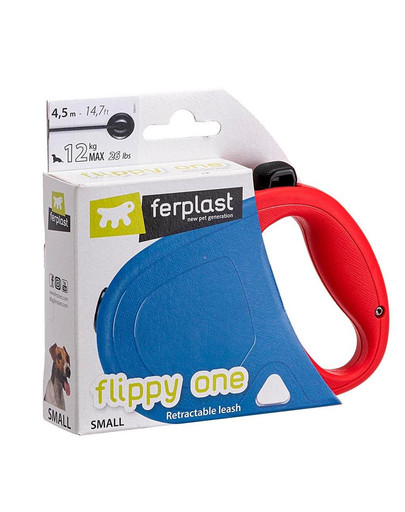 FERPLAST Flippy One Cord M Zatahovací vodítko Lanyard 5 m červené