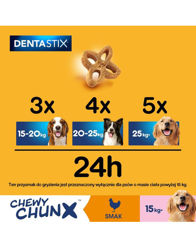PEDIGREE Dentastix Chewy ChunX Maxi 5 x 68g pro střední a velká plemena