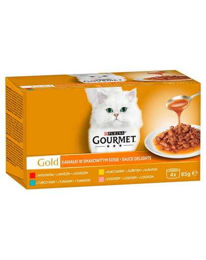 GOURMET Gourmet Gold Sauce Delight mix příchutí v omáčce 4x85g