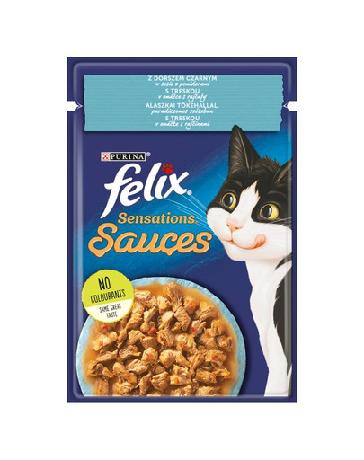FELIX Sensations Sauce Treska s rajčaty v omáčce 26 x 85g