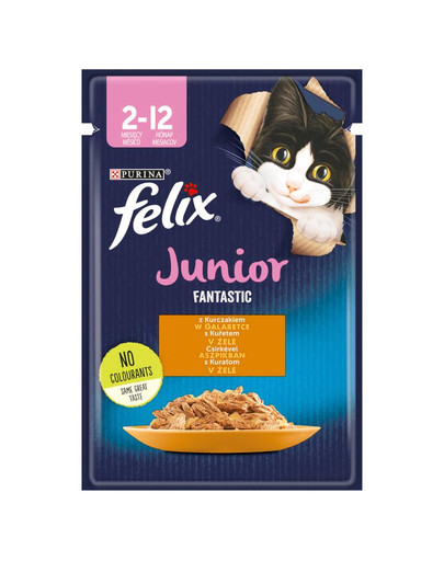 FELIX FANTASTIC Junior s kuřetem v želé 85g