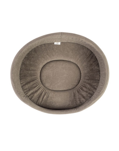 INTERZOO Pelech pro psy oválný 75x62x22 cm šedý