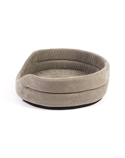 INTERZOO Pelech pro psy oválný 47x38x15 cm šedý
