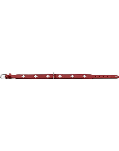 HUNTER Obojek Swiss XL (75) 61-68,5/3,9 cm červený