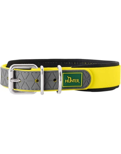 HUNTER obojek Convenience Comfort M-L (55) 42-50/2,5cm žlutý