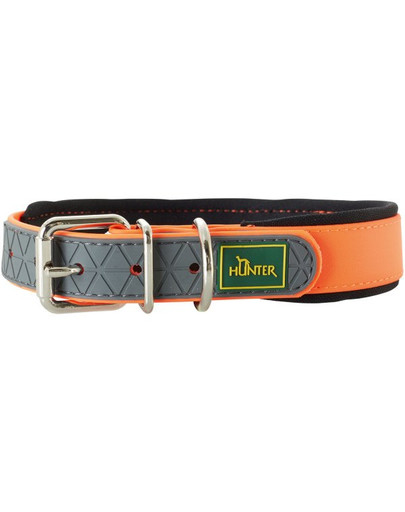 HUNTER obojek Convenience Comfort M-L (55) 42-50/2,5cm oranžový