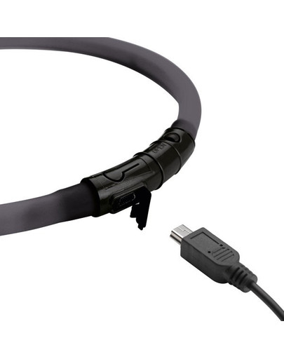 HUNTER LED Svítící obojek Yukon 20-70cm černý
