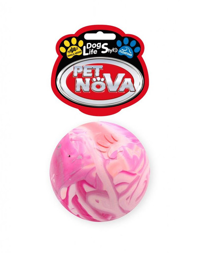 PET NOVA DOG LIFE STYLE Gumový míč, plovoucí, velikost 6 cm, vícebarevná vůně vanilky