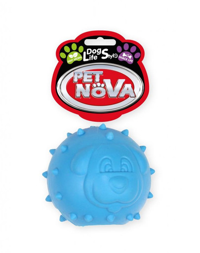 PET NOVA DOG LIFE STYLE  6,5 cm, modrý míč na hraní