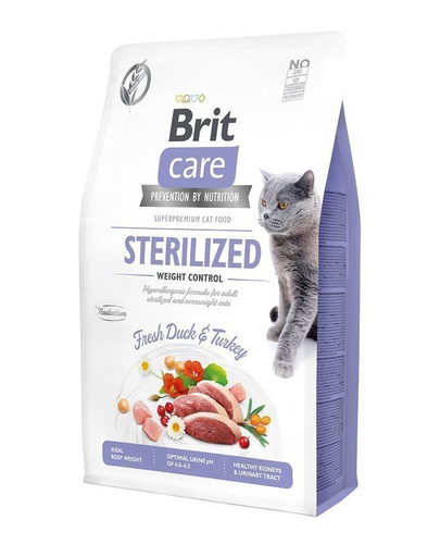 BRIT Care Cat Grain Free Sterilized and Weight Control 7 kg