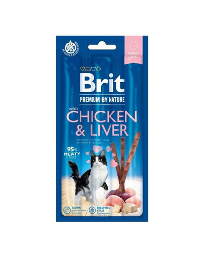 BRIT Premium by Nature Cat Sticks with Chicken & Liver 3 ks