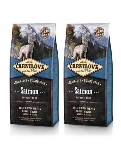 CARNILOVE Dog Salmon for Adult 2 x12 kg