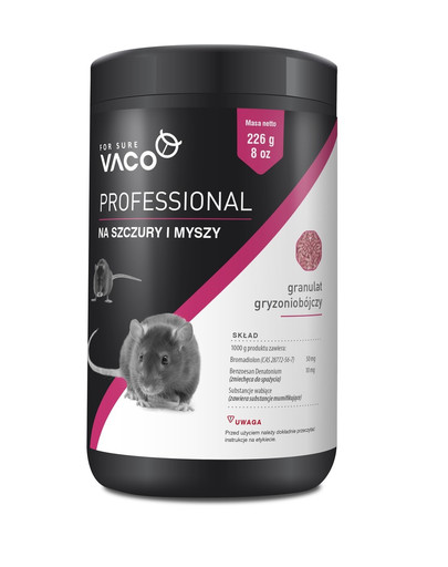 VACO Profesionální granulát pro potkany a myši 226 g