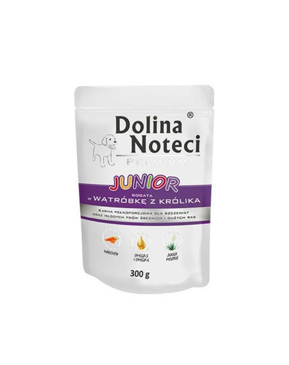 DOLINA NOTECI Premium Junior Bohatá na králičí játra 300 g