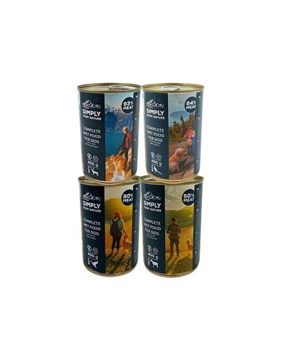 SIMPLY FROM NATURE Mix 4 příchutí 3 x 400g