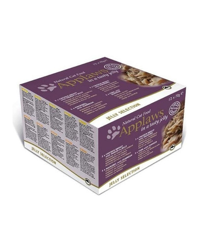APPLAWS Cat Tin Multipack Jelly Selection 48x70g mokré krmivo pro kočky mix chutí v želé
