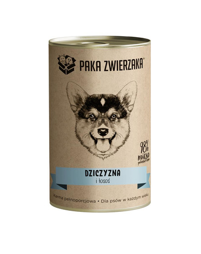 PAKA ZWIERZAKA Divočák a losos 400g