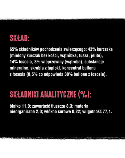 CRAVE kapsička 24 x 85g - paštika s lososem a kuřecím masem (kompletní bezobilné krmivo pro dospělé kočky)