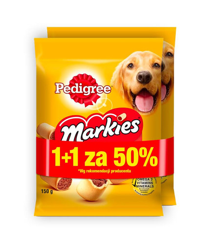 PEDIGREE Markies 30x150g - křupavé pamlsky pro psy (15ks. za 50%)