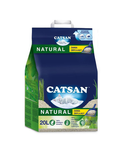 CATSAN Natural 20l hrudkující rostlinné stelivo