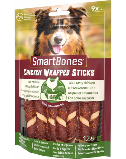 SmartBones Chicken Wrap Sticks Mini 9ks tyčinky pro malé psy