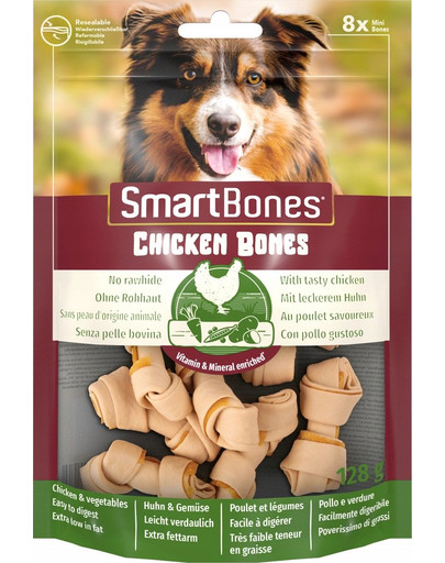 SmartBones Chicken Bones Mini 8 ks kosti pro malé psy