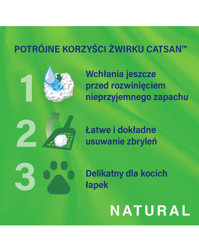 CATSAN Natural 8l hrudkující stelivo pro kočky