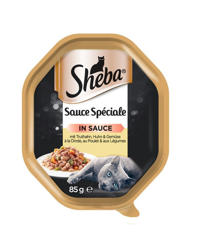 SHEBA Sauce Speciale s krůtím, kuřecím masem a zeleninou 85g*22