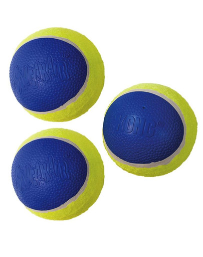 KONG Ultra SqueakAir Ball M 3 ks míčky pro psy