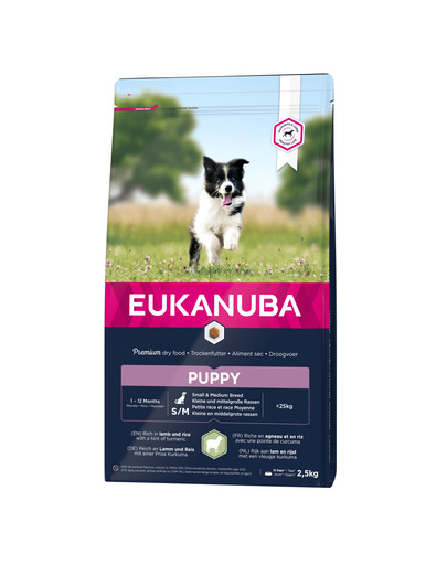 EUKANUBA Puppy Small & Medium Breed Lamb 2.5kg