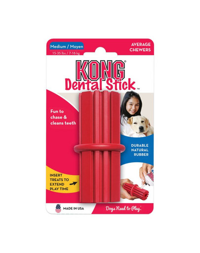 KONG Dental Stick M 9,5 cm Dentální kousátko pro psy