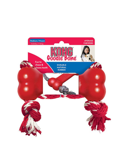 KONG Goodie Bone with Rope M hračka pro psy