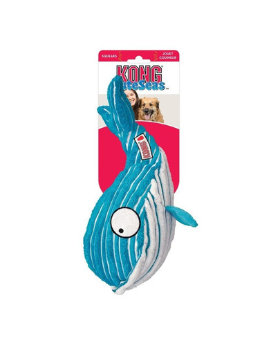 KONG Cuteseas Whale Velryba hračka pro psy S