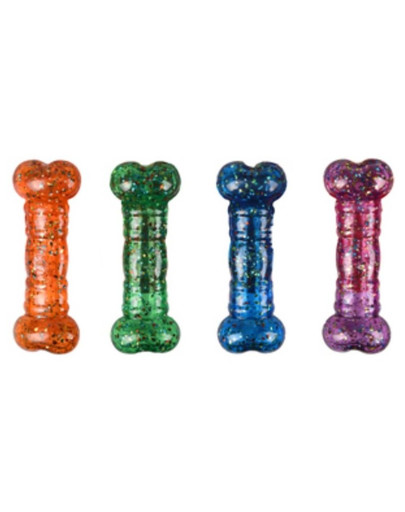 KONG Squeezz Confetti Bone Assorted hračka pro psa S