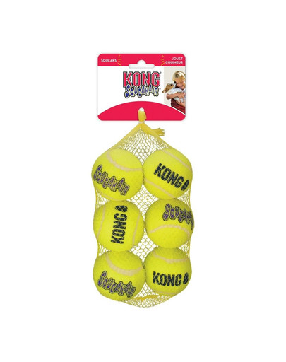 KONG SqueakAir Balls M 6 ks Míč tenisový pro psy