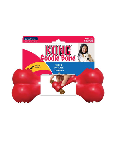 KONG Goodie Bone hračka pro psy gumová kost S 13,5cm