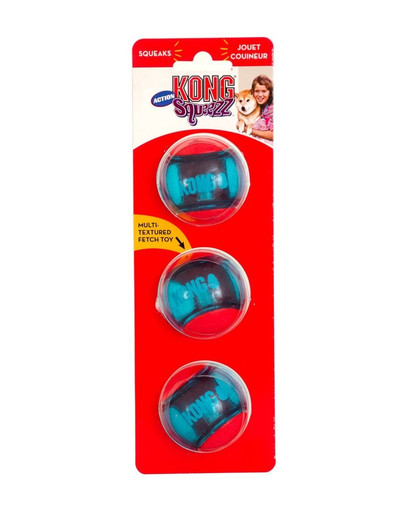 KONG Squeezz Action Ball Red S Míč pro psy