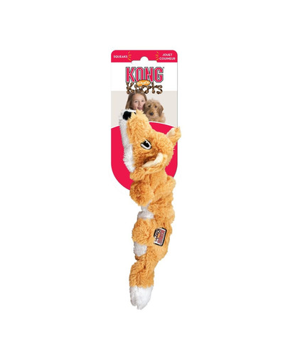 KONG Knots Scrunch Fox M/L hračka pro psy