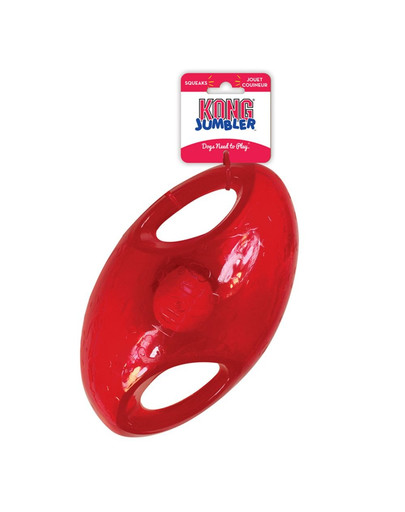 KONG Jumbler Football L/XL hračka s míčkem uvnitř