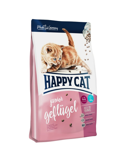 HAPPY CAT Junior Geflügel / Drůbež 1,4kg