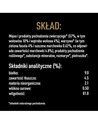 CESAR 6 x 400g bohaté na hovězí maso s mrkví, fazolemi a bylinkami